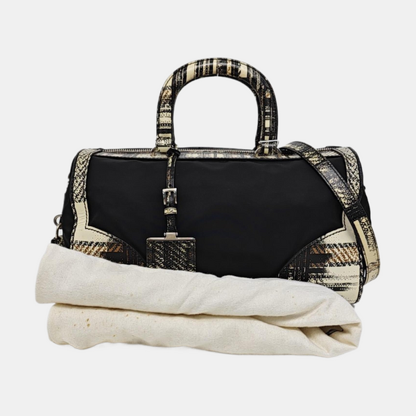 Nylon Shoulder Bag Black