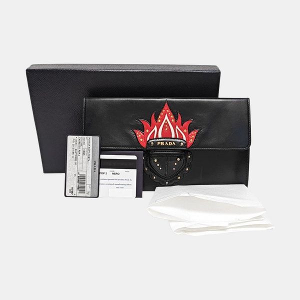 Leather Clutch Black