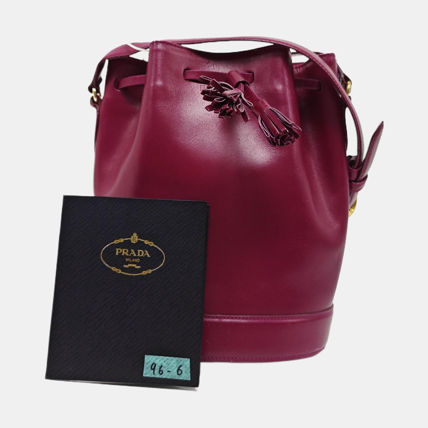 Calfskin Bucket Bag Red