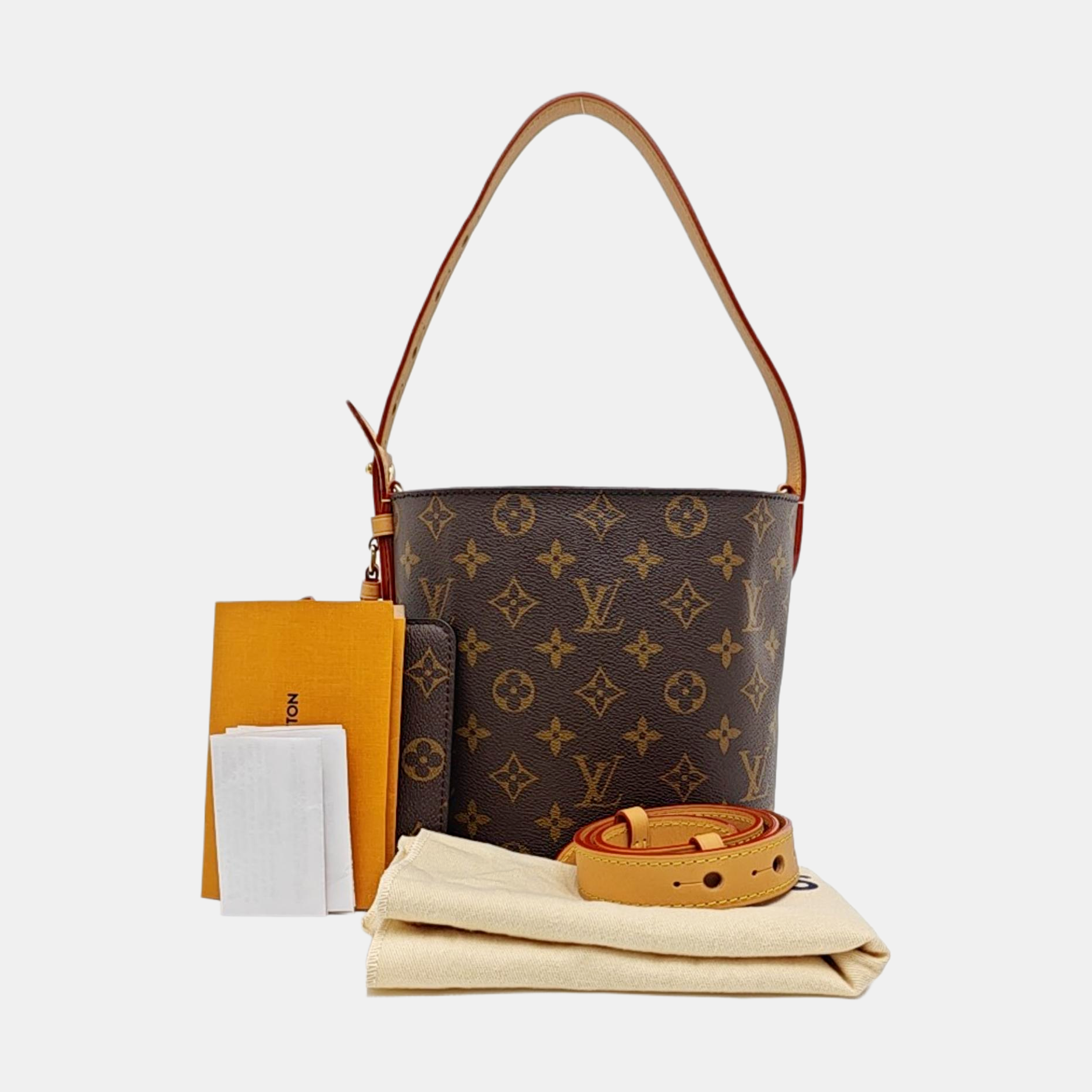 ALL IN Monogram Coated Canvas Brown