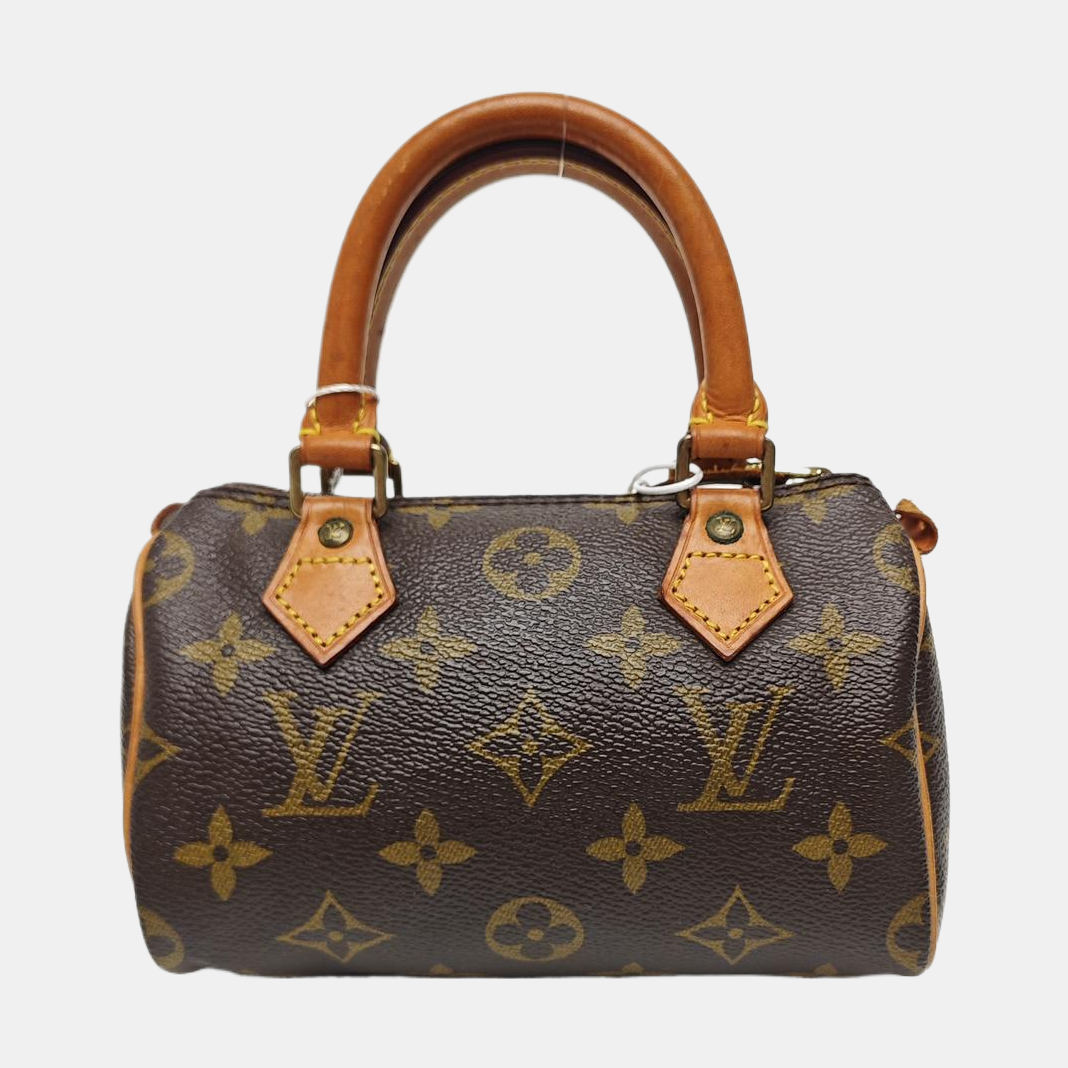 SPEEDY Monogram Coated Canvas Brown