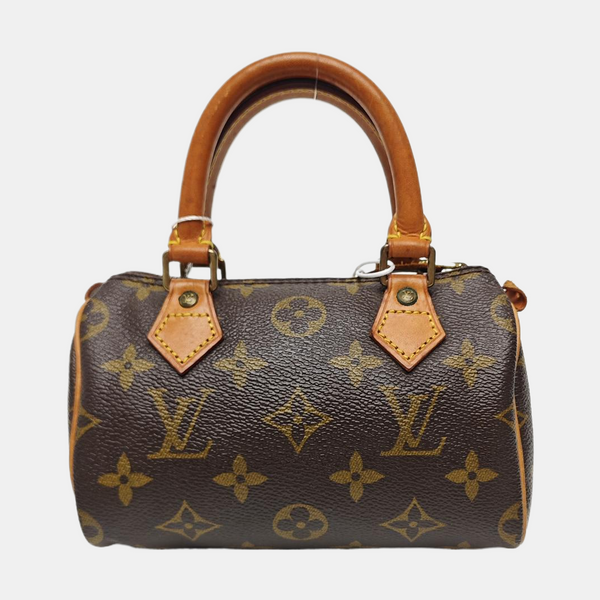 SPEEDY Monogram Coated Canvas Brown