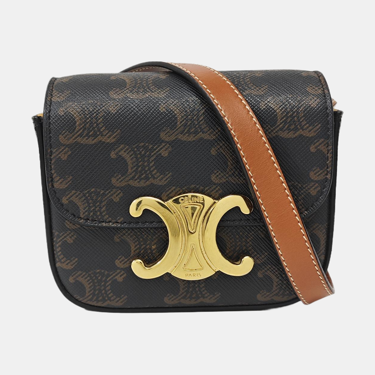 TRIOMPHE Mini Coated Canvas Black