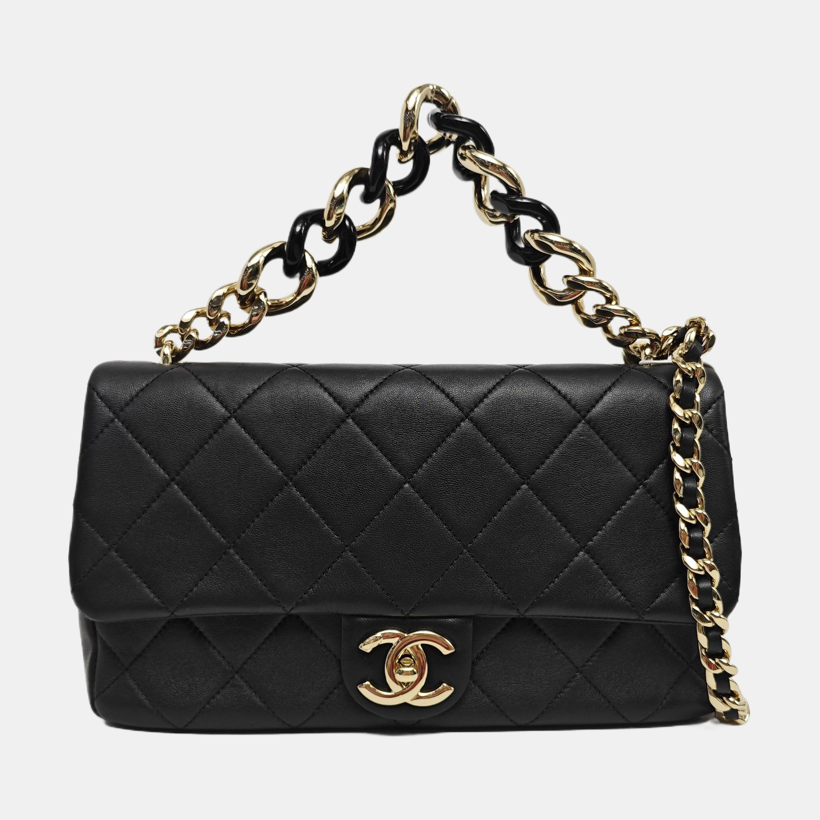 Quilted Lambskin Black
