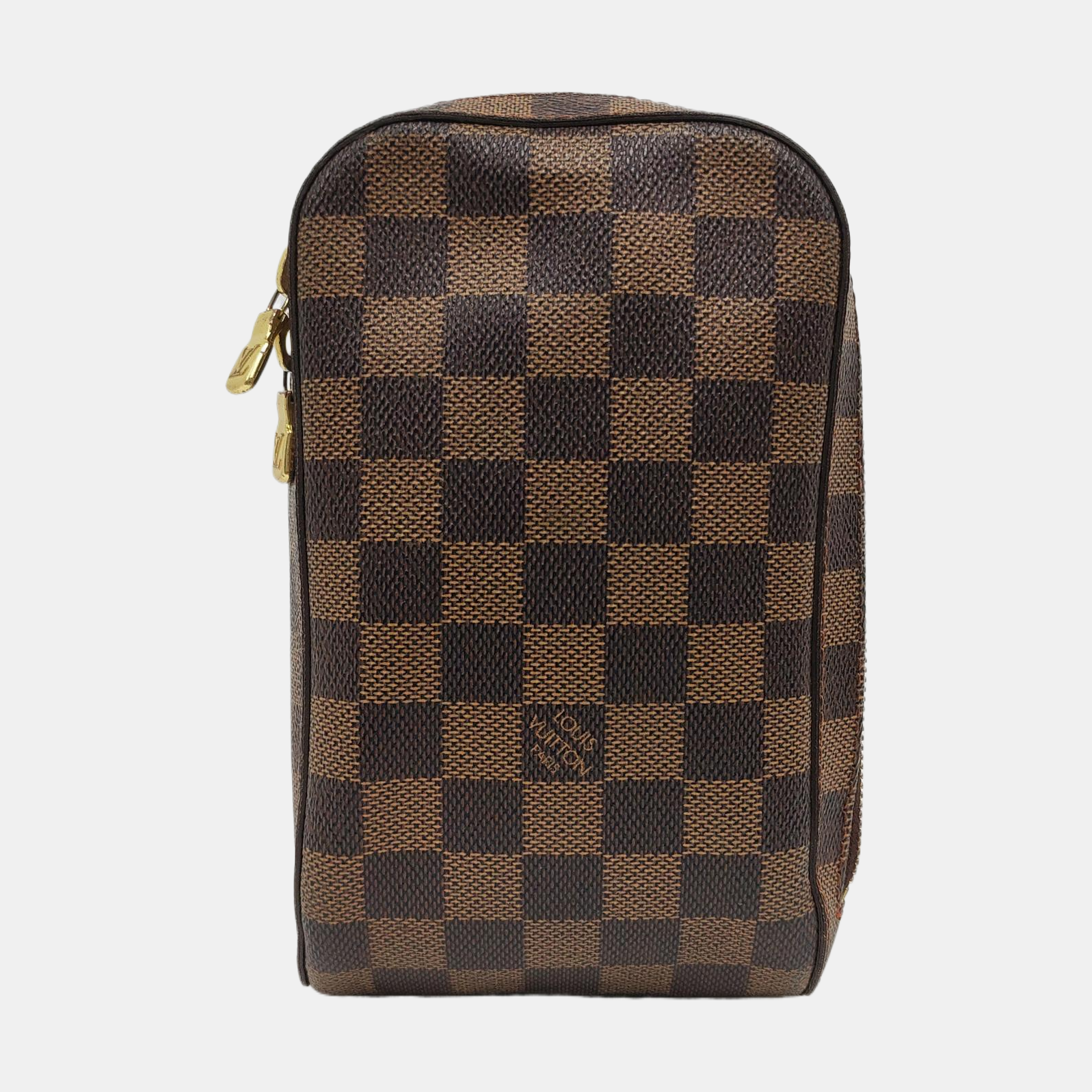 GÉRONIMOS Damier Ebene Coated Canvas Brown