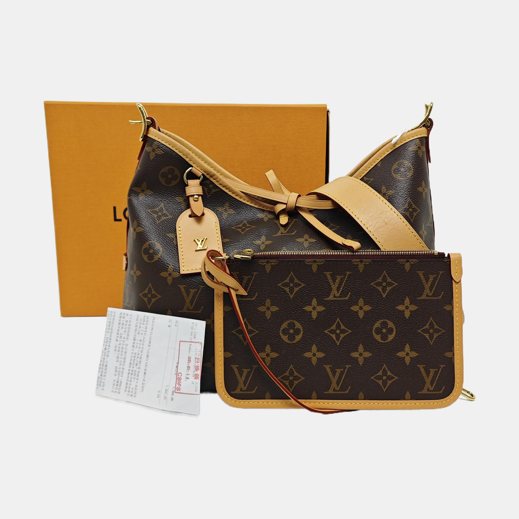 CARRYALL PM Monogram Coated Canvas Brown