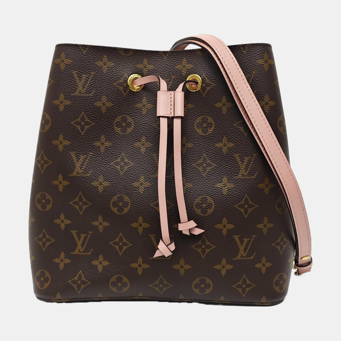 NÉONOÉ MM Monogram Coated Canvas Brown