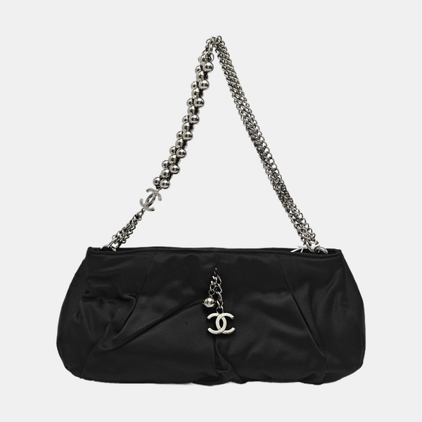 Nylon Top Handle Bag Black