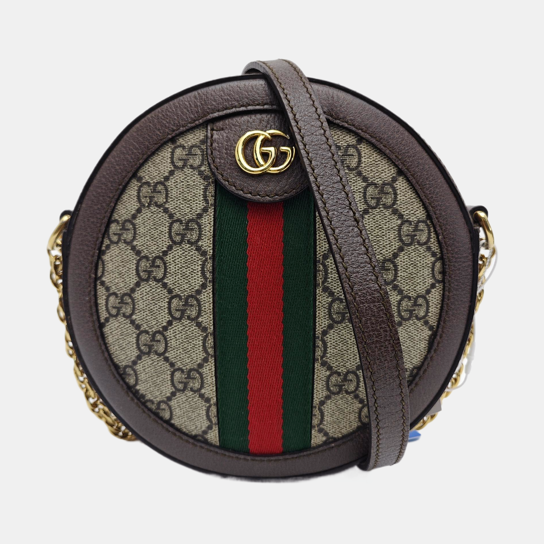 Ophidia Mini Monogram Coated Canvas Beige