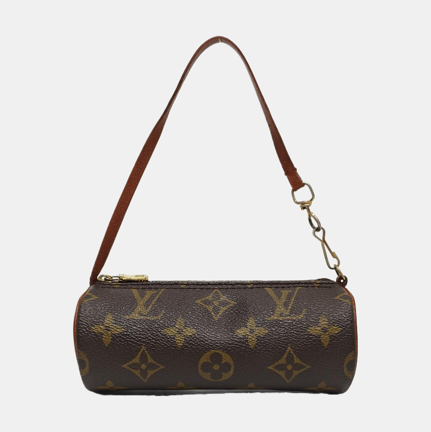 PAPILLON Mini Monogram Coated Canvas Brown