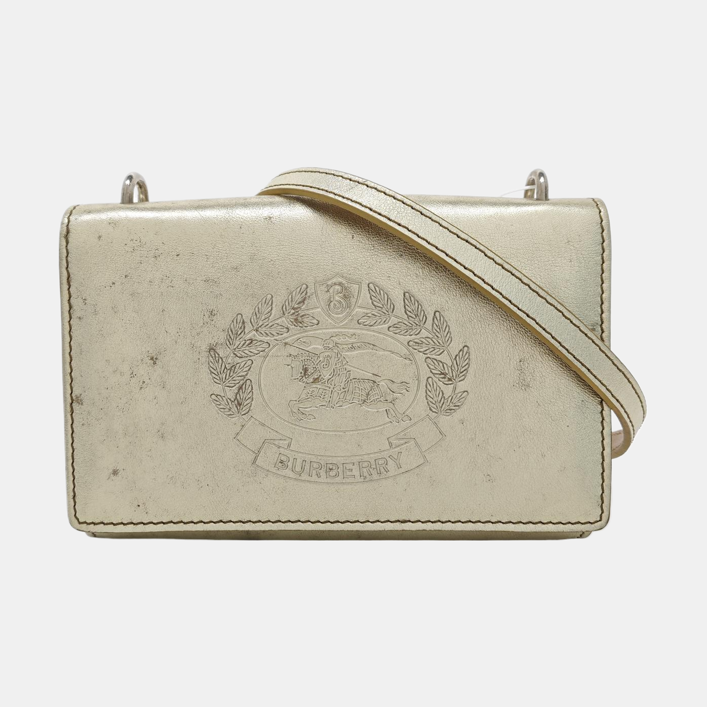 Calfskin Shoulder Bag Beige