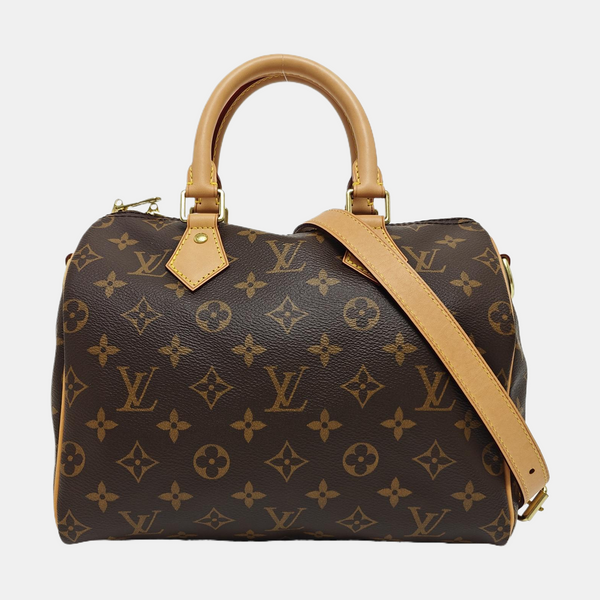 SPEEDY 25 Monogram Coated Canvas Brown