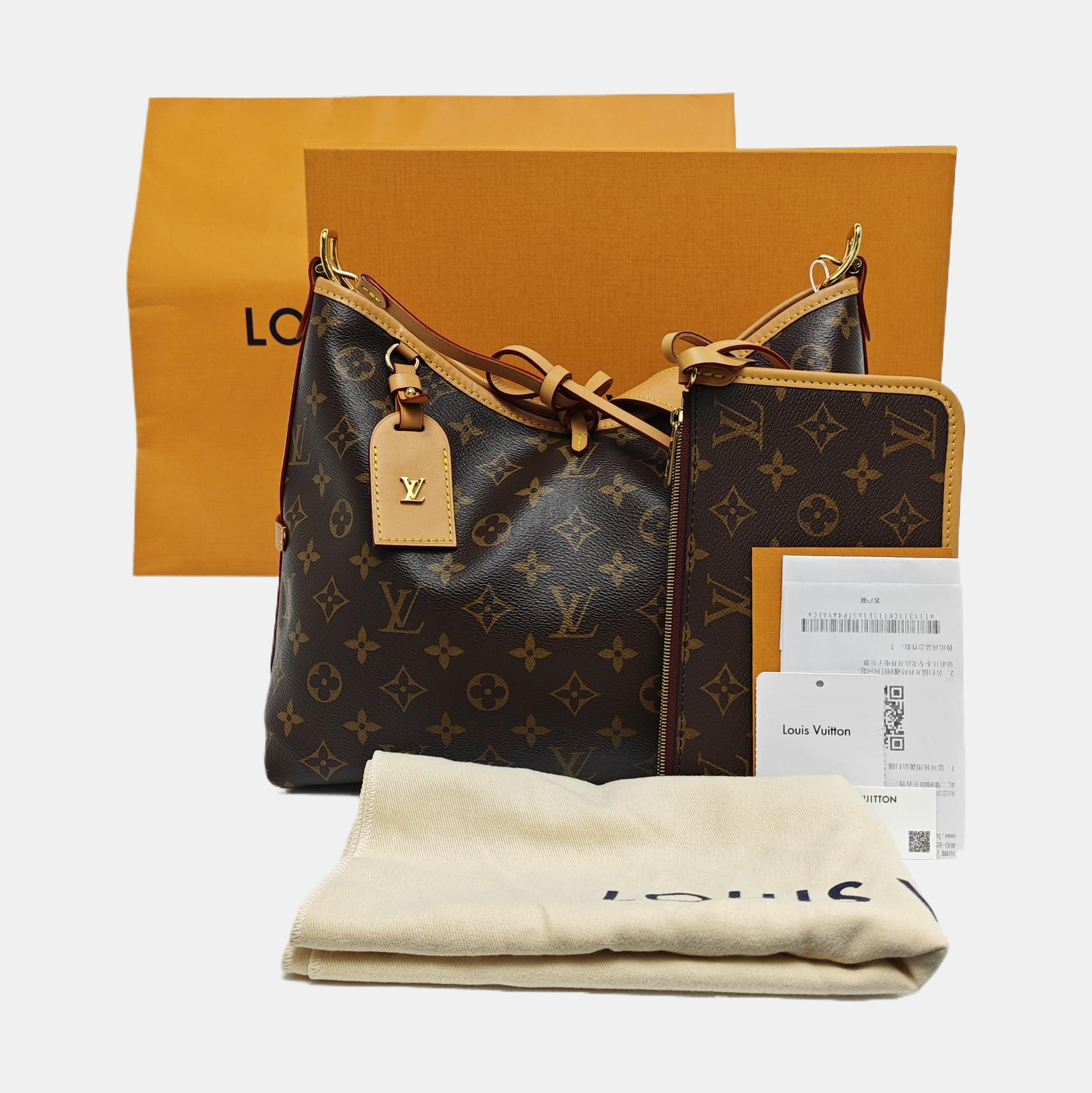 CARRYALL PM Monogram Coated Canvas Brown
