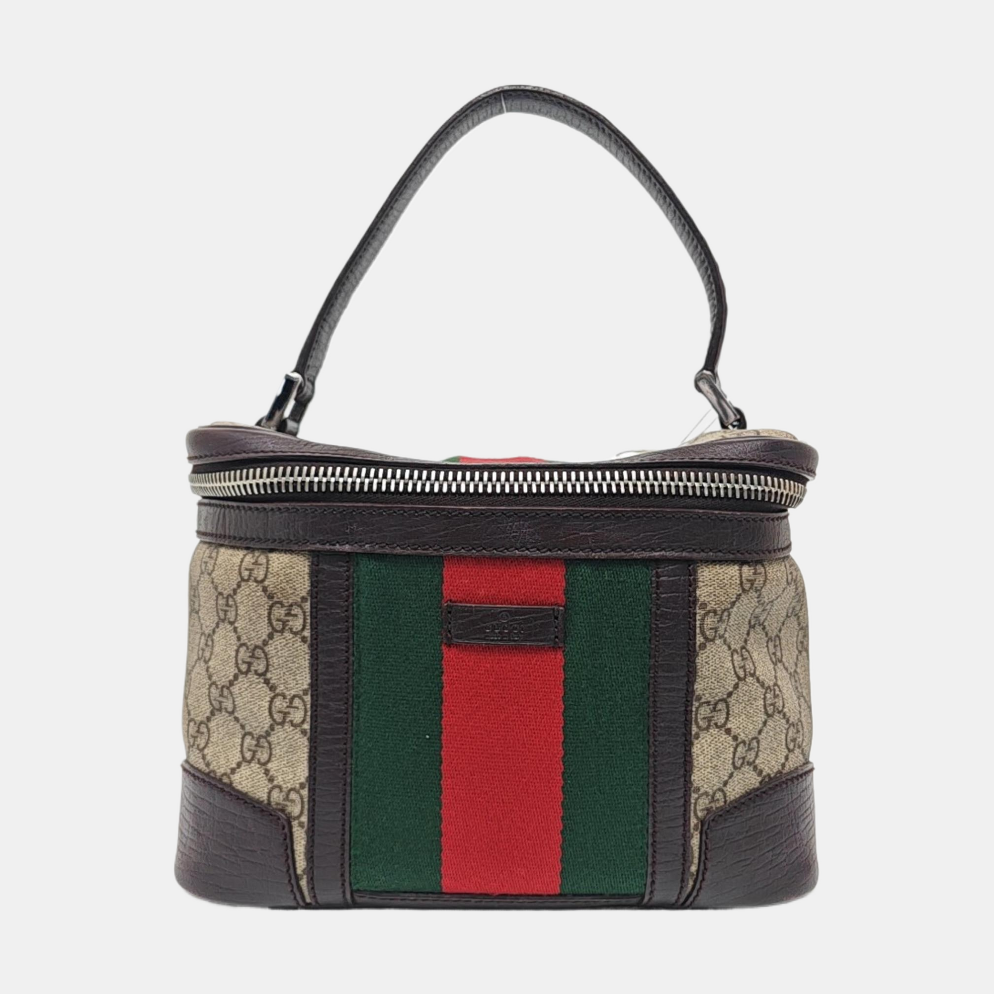 Monogram Coated Canvas Top Handle Bag Beige