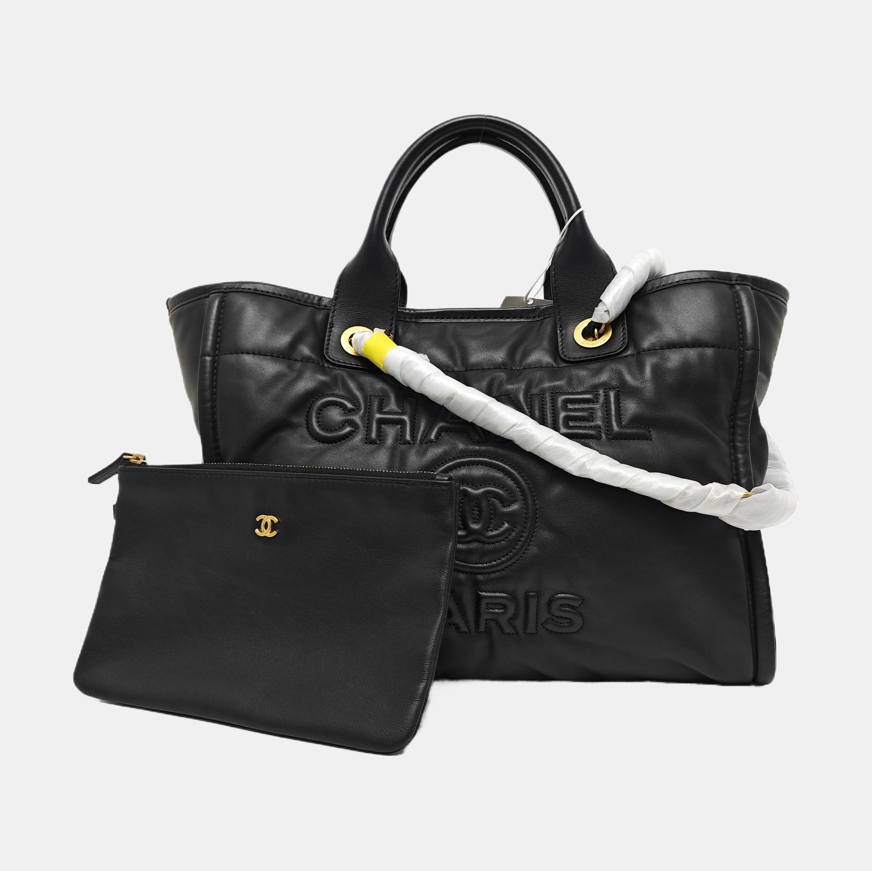DEAUVILLE Small Calfskin Black