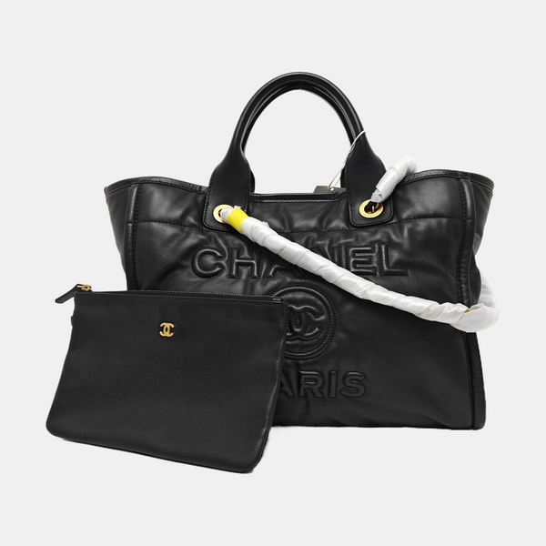 DEAUVILLE Small Calfskin Black