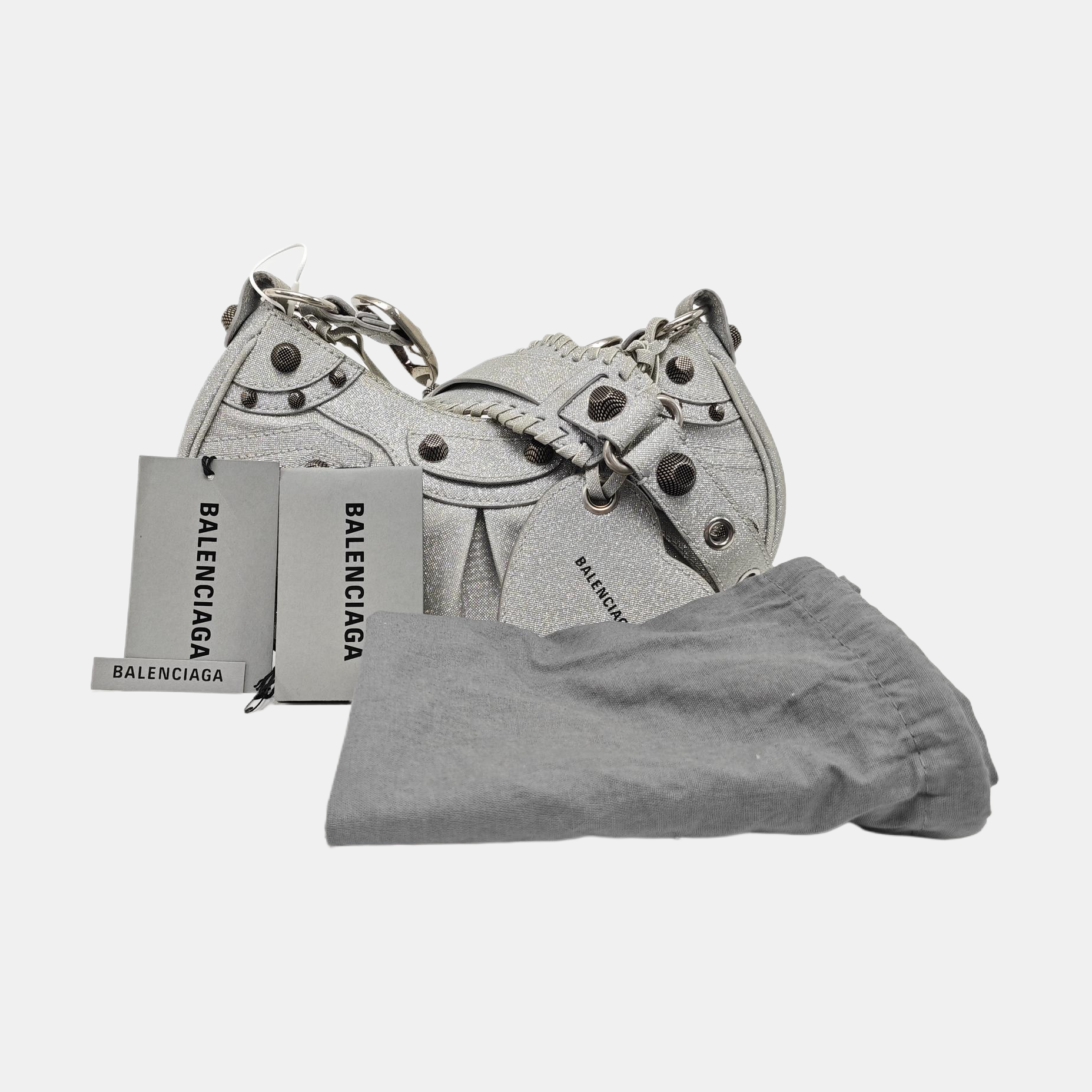 Le Cagole Mini Special Material Silver