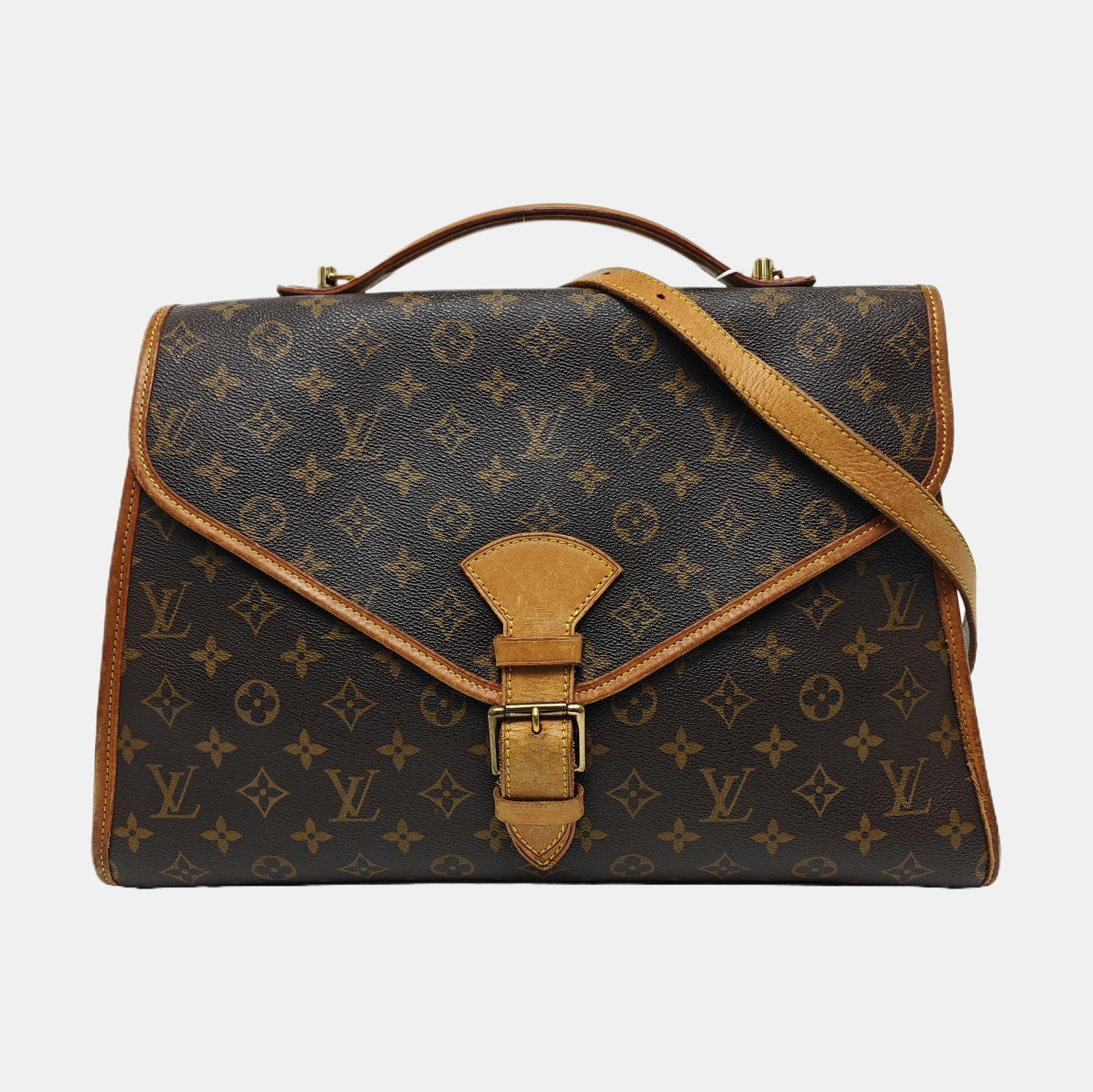 BEL AIR GM Monogram Coated Canvas Brown