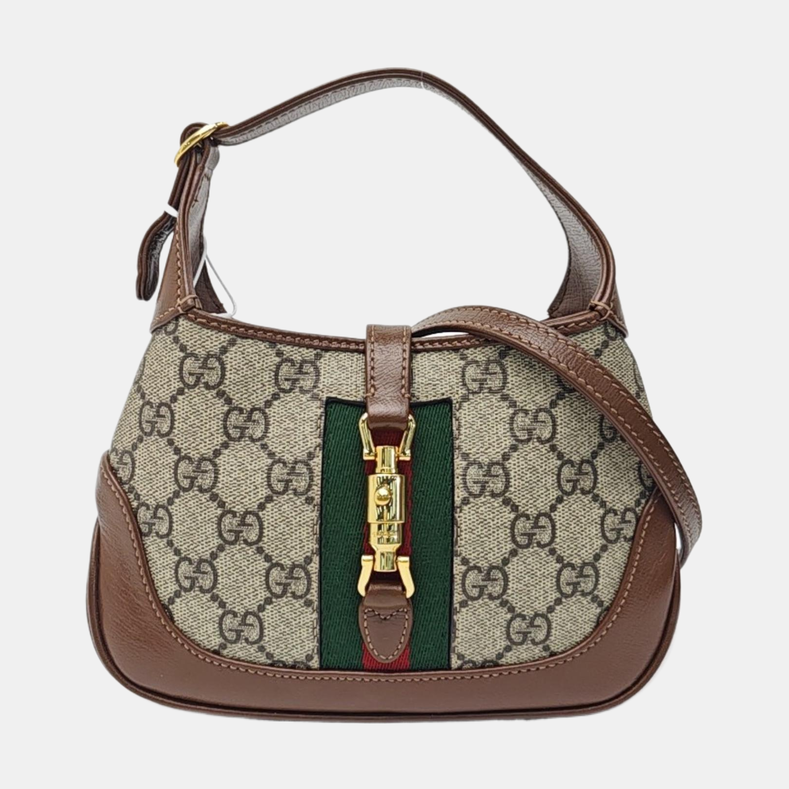 Jackie 1961 Mini Monogram Coated Canvas Beige