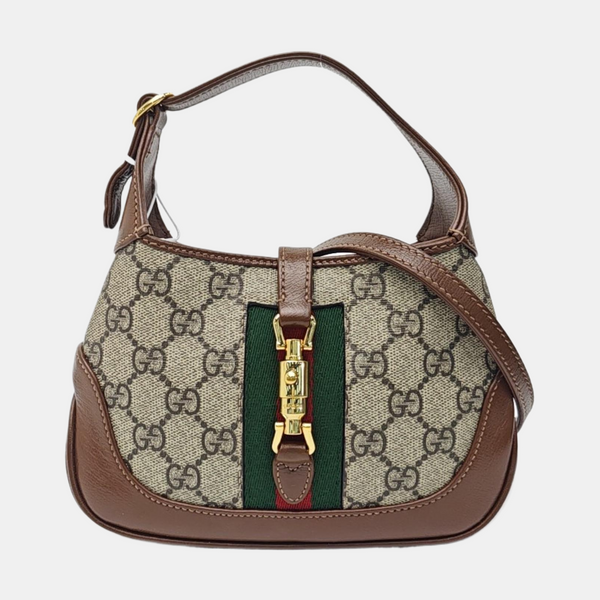Jackie 1961 Mini Monogram Coated Canvas Beige