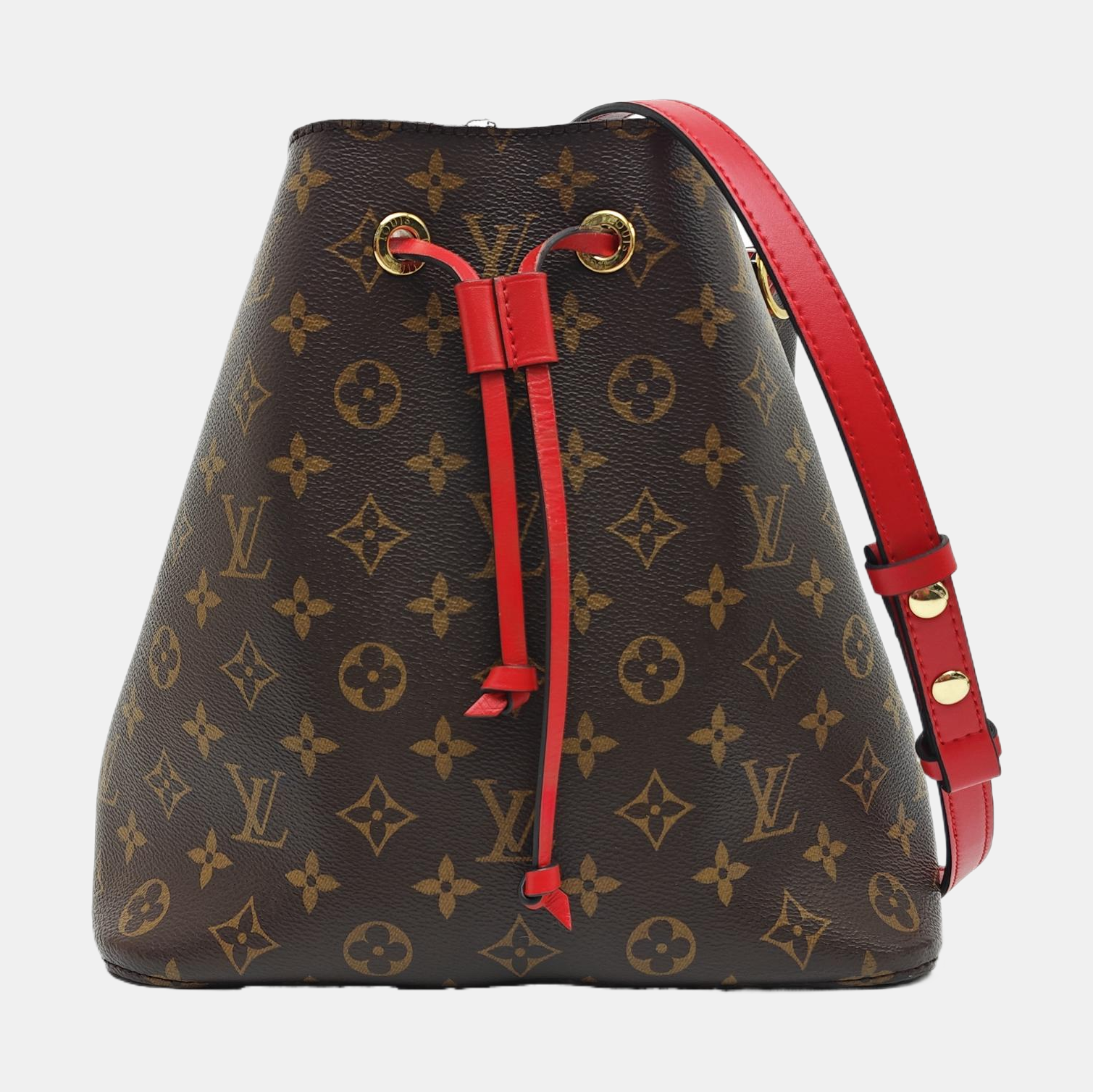 NÉONOÉ MM Monogram Coated Canvas Brown