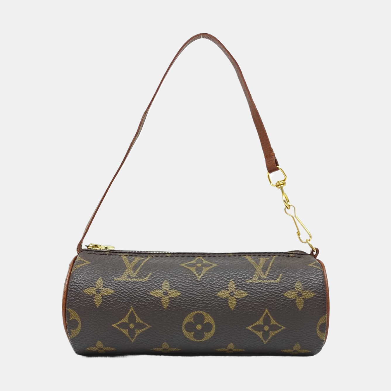 PAPILLON Mini Monogram Coated Canvas Brown