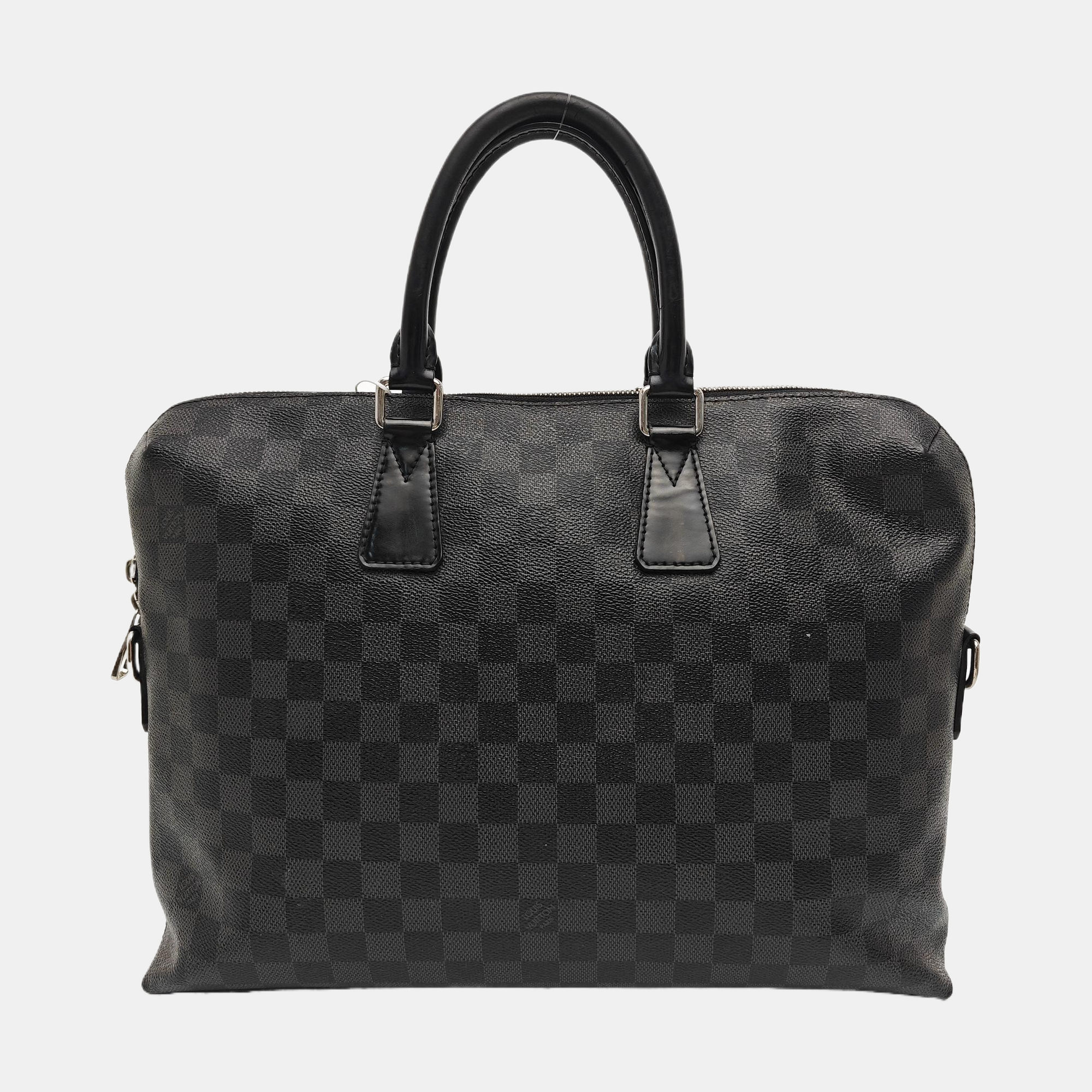 PORTE-DOCUMENTS Damier Graphite Coated Canvas Gray
