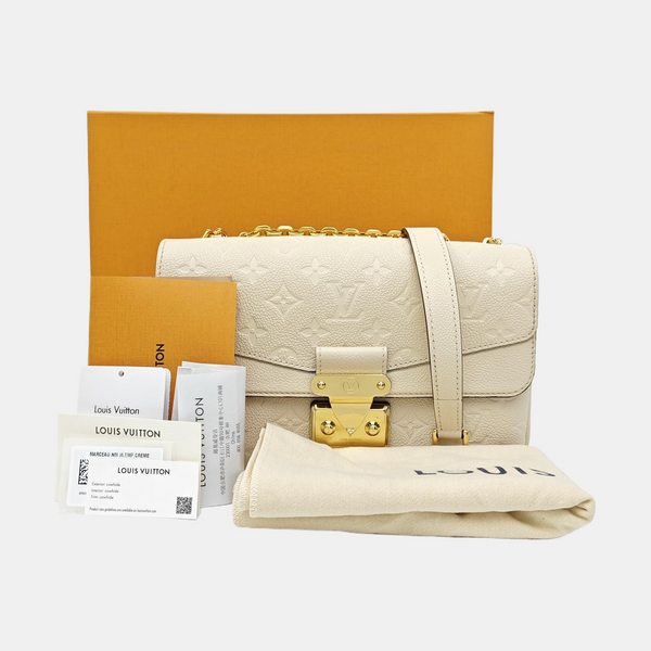 MARCEAU Monogram Calfskin White