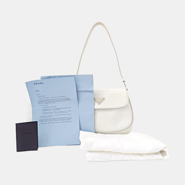 Cleo Saffiano Calfskin White