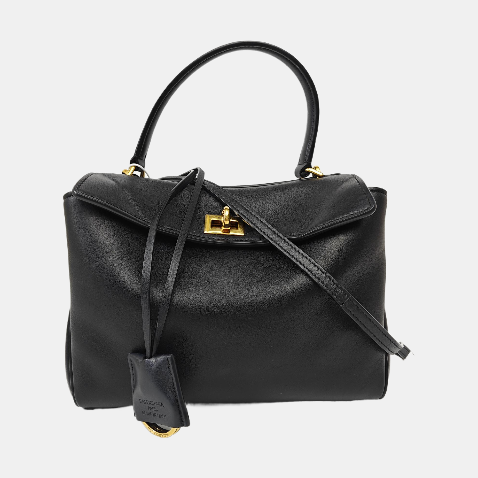 Calfskin Shoulder Bag Mini Black