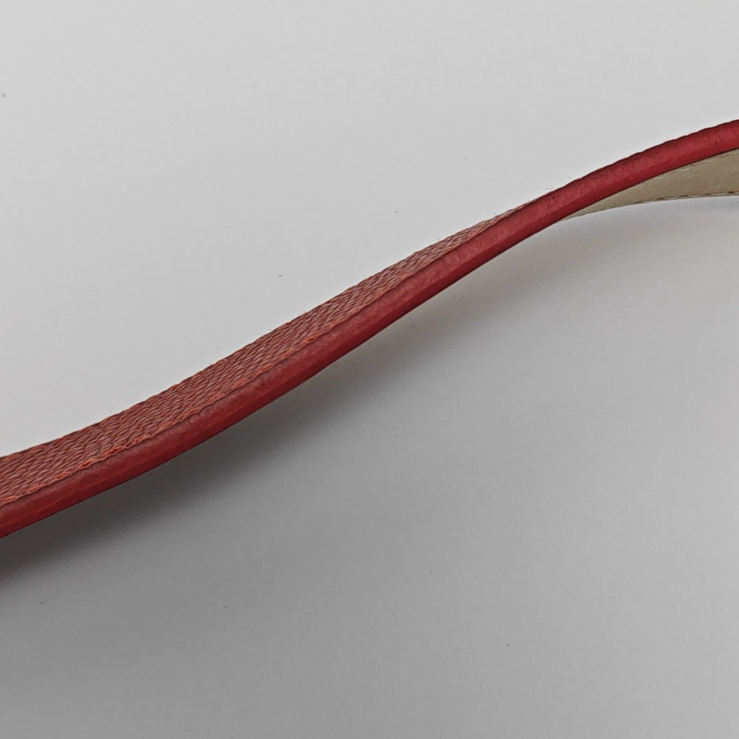 Leather Belt Red