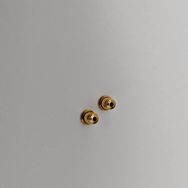 Metal Clear Stud Earrings