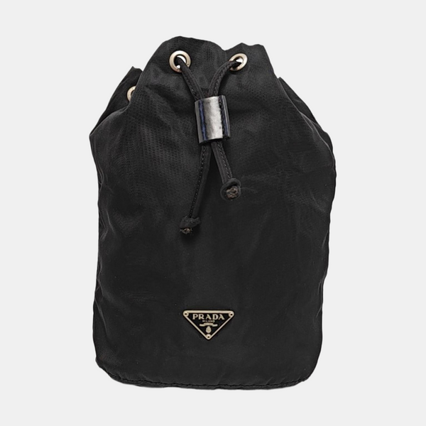 Authenticated pre-owned  Bucket Nylon Black - Bucket Bag at Looply