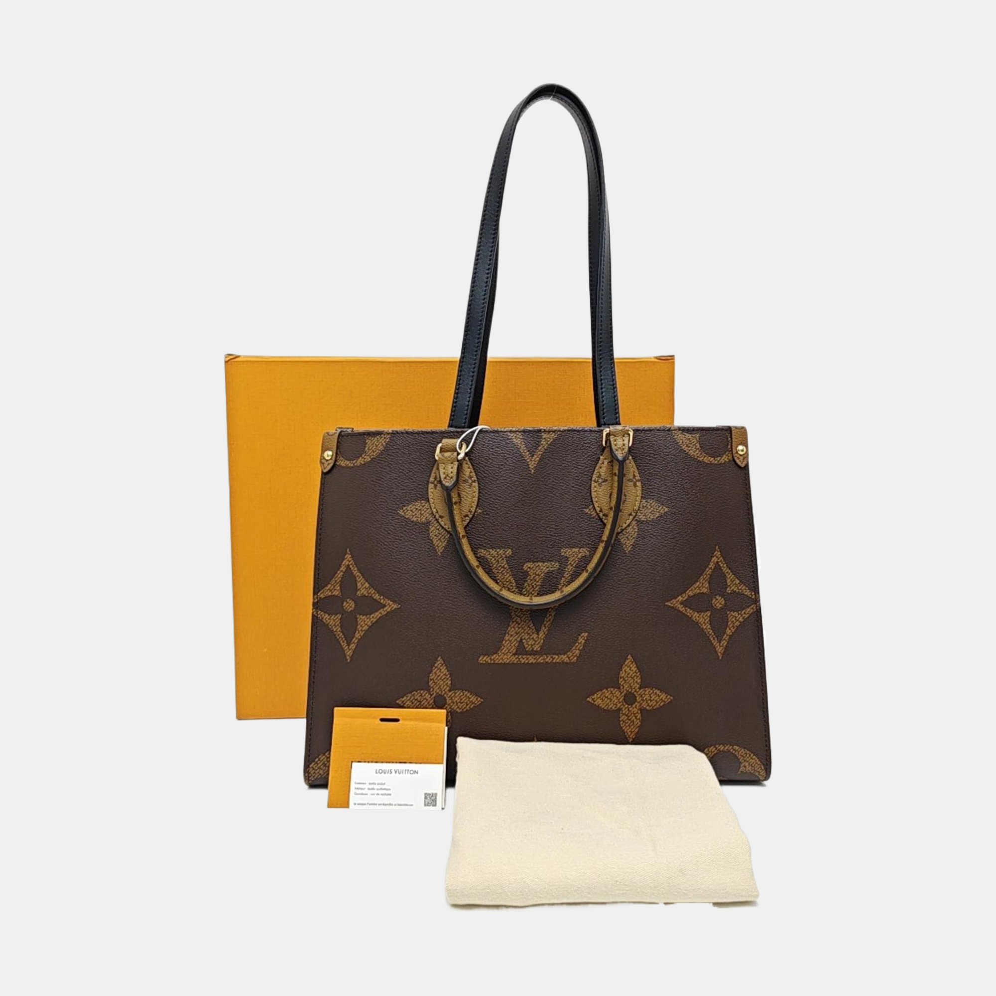ONTHEGO MM Monogram Coated Canvas Brown