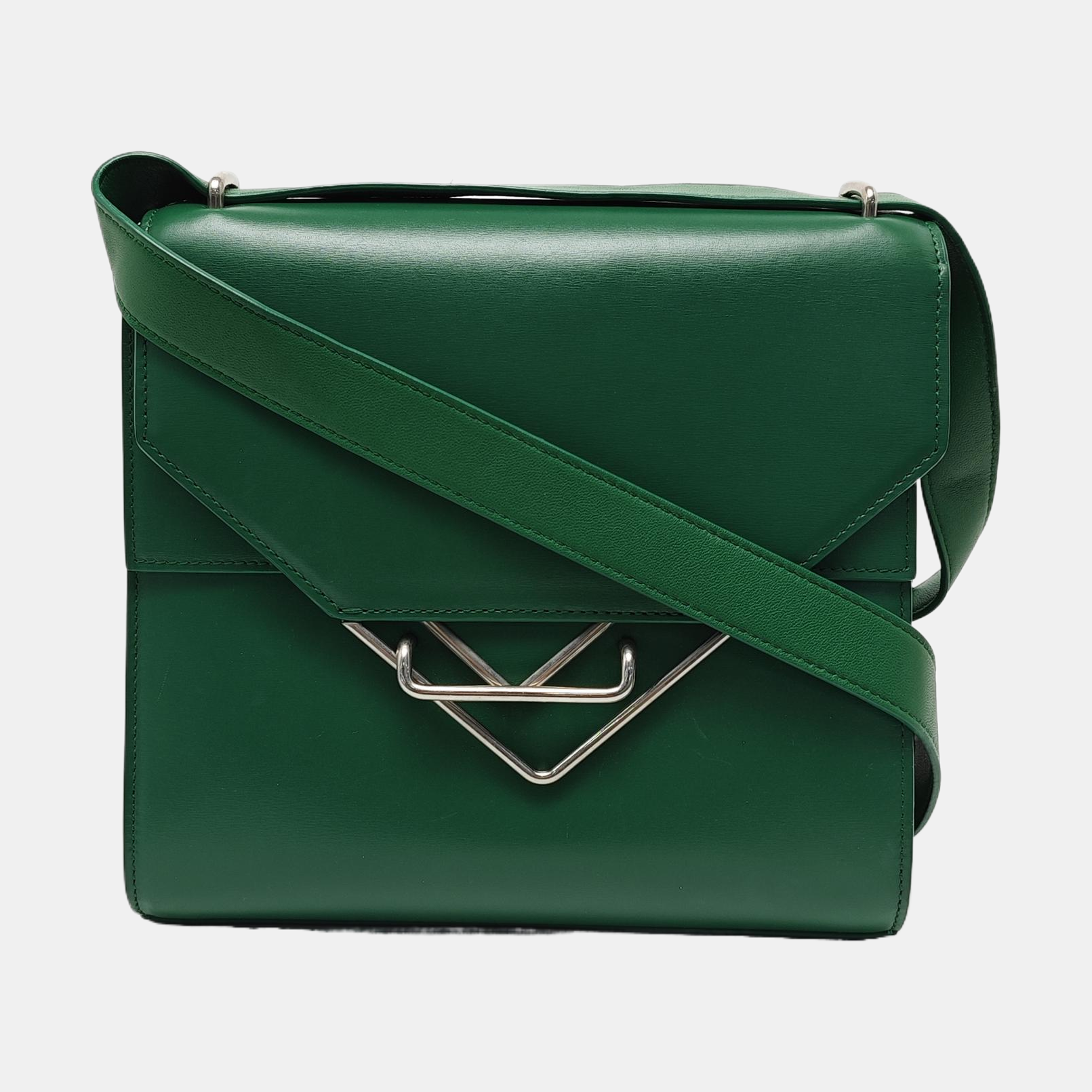 The Clip Calfskin Green