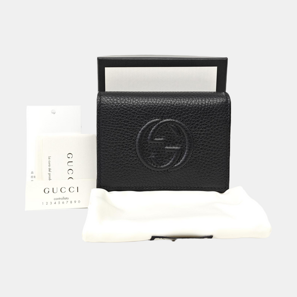 Soho Calfskin Black Wallet