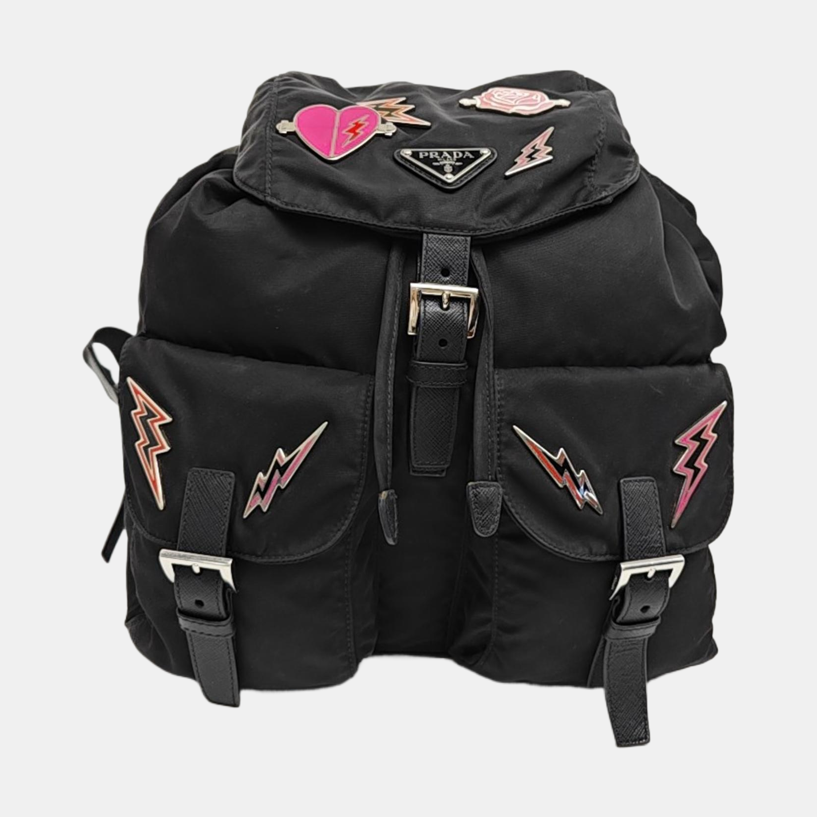Nylon Backpack Black