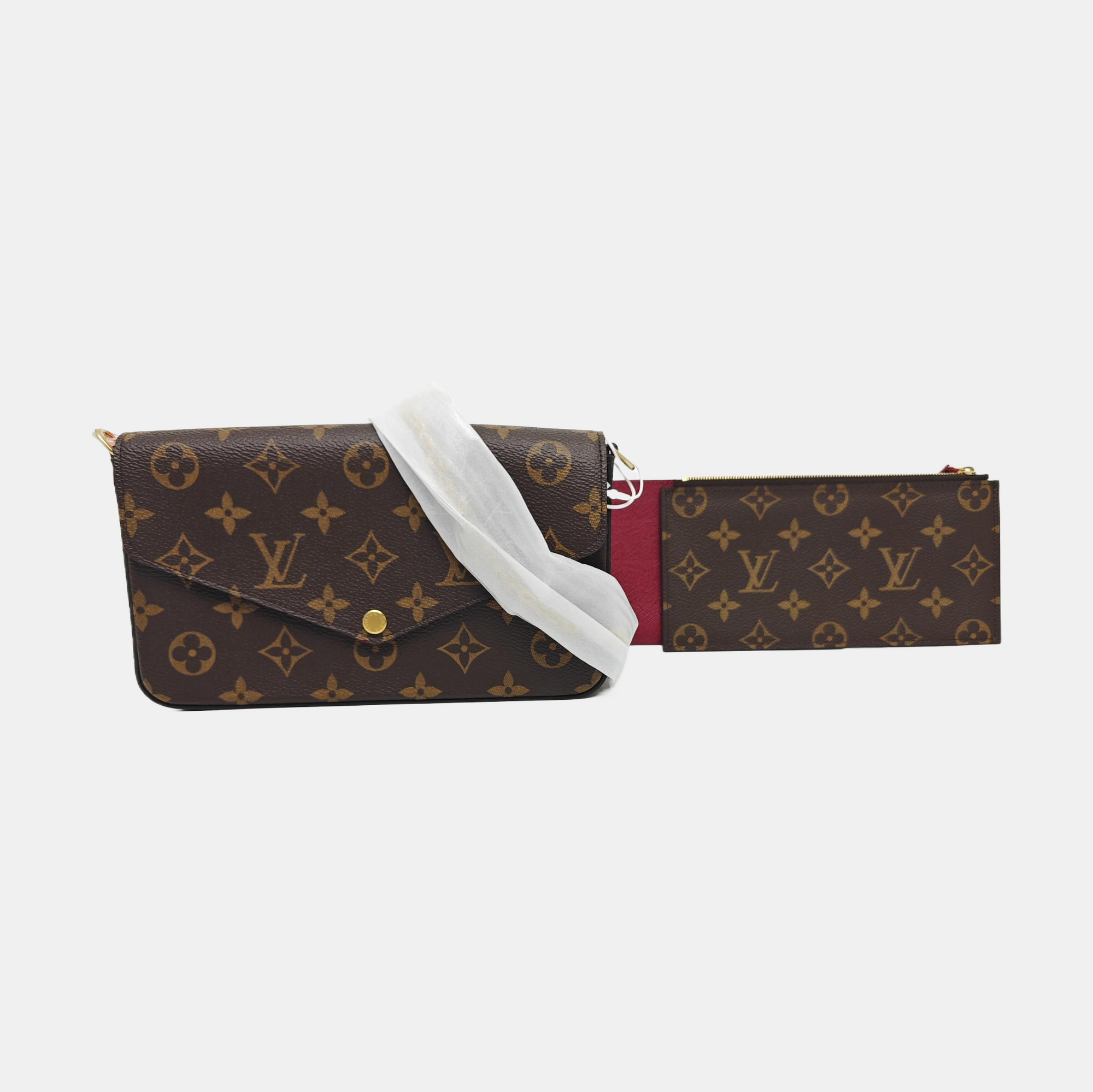 FÉLICIE Monogram Coated Canvas Brown