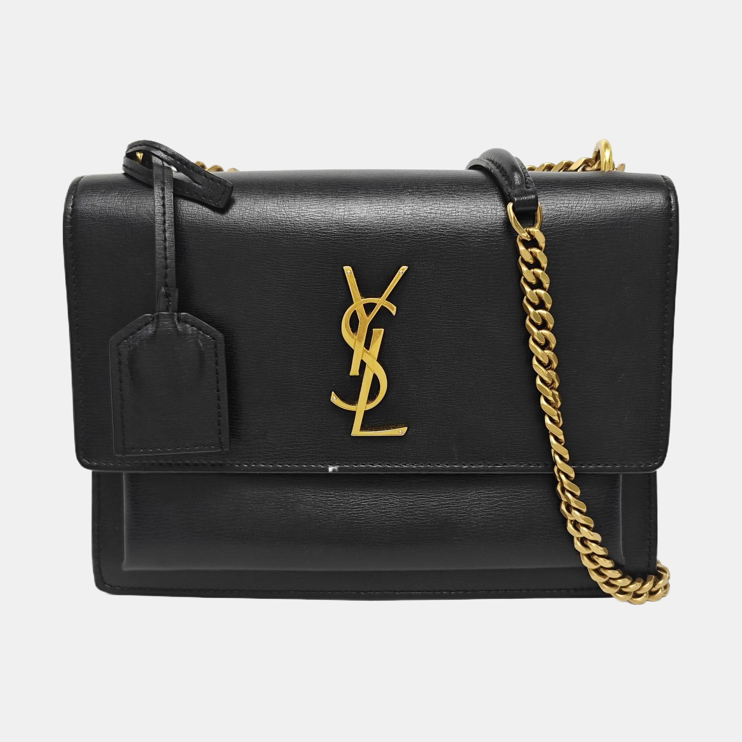SUNSET Medium Calfskin Black