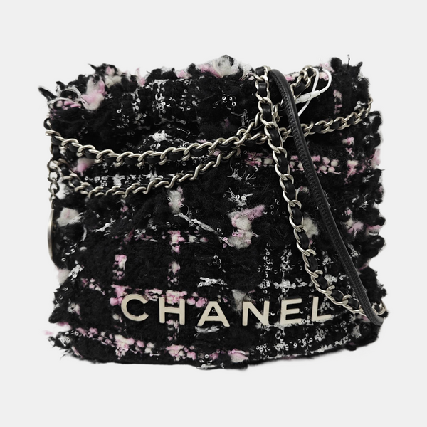 Fabric Shoulder Bag Black