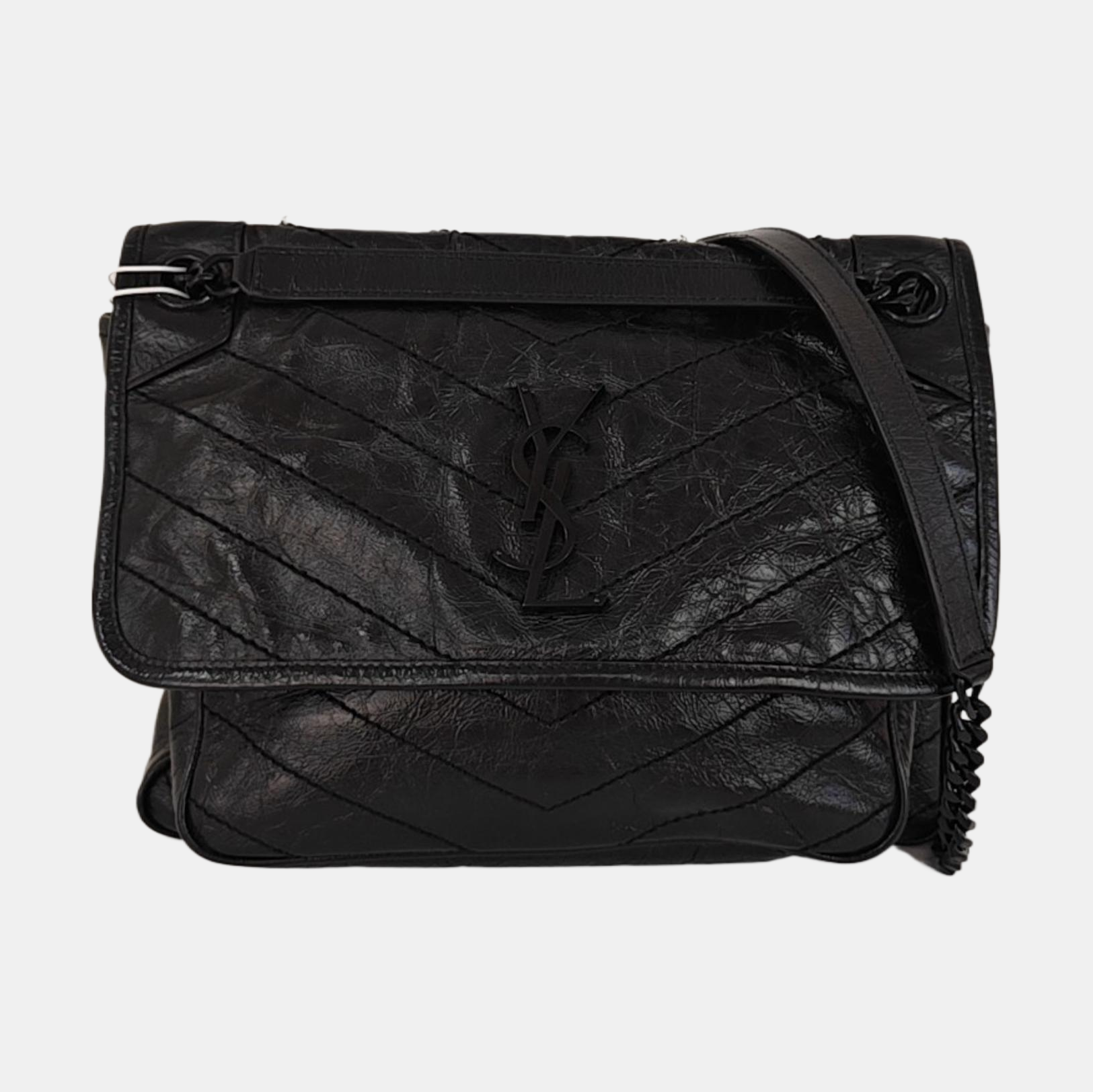 NIKI Medium Quilted Calfskin Black