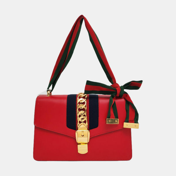 Sylvie Small Calfskin Red