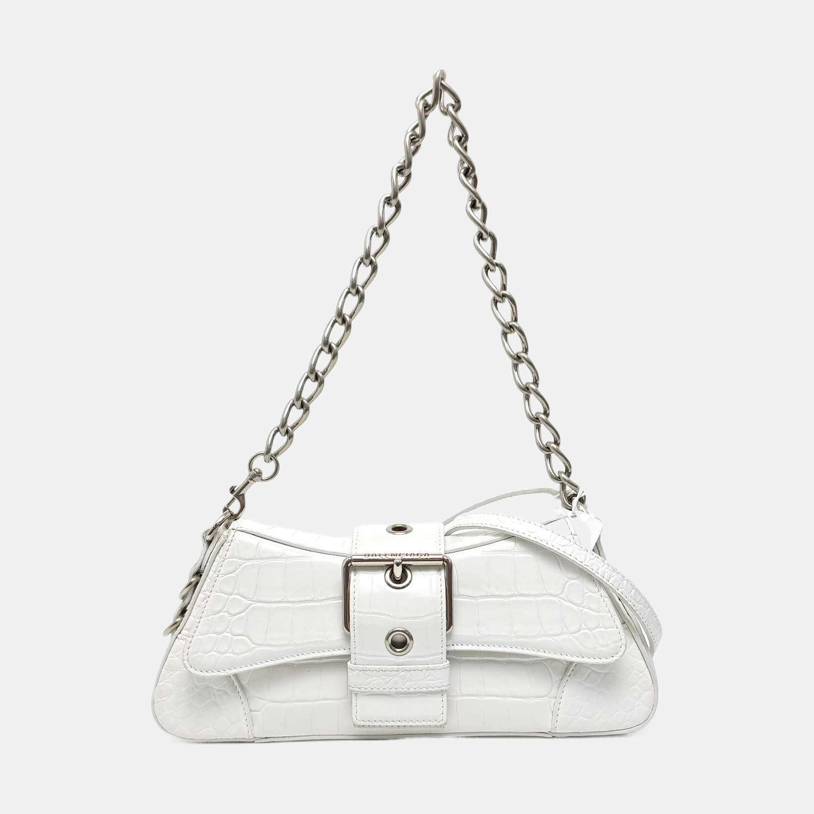 Calfskin Shoulder Bag White