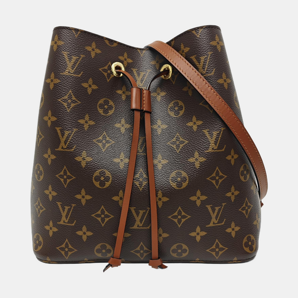 NÉONOÉ MM Monogram Coated Canvas Brown