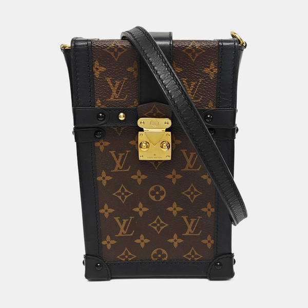 TRUNK Monogram Coated Canvas Brown