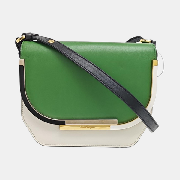 Calfskin Shoulder Bag Green