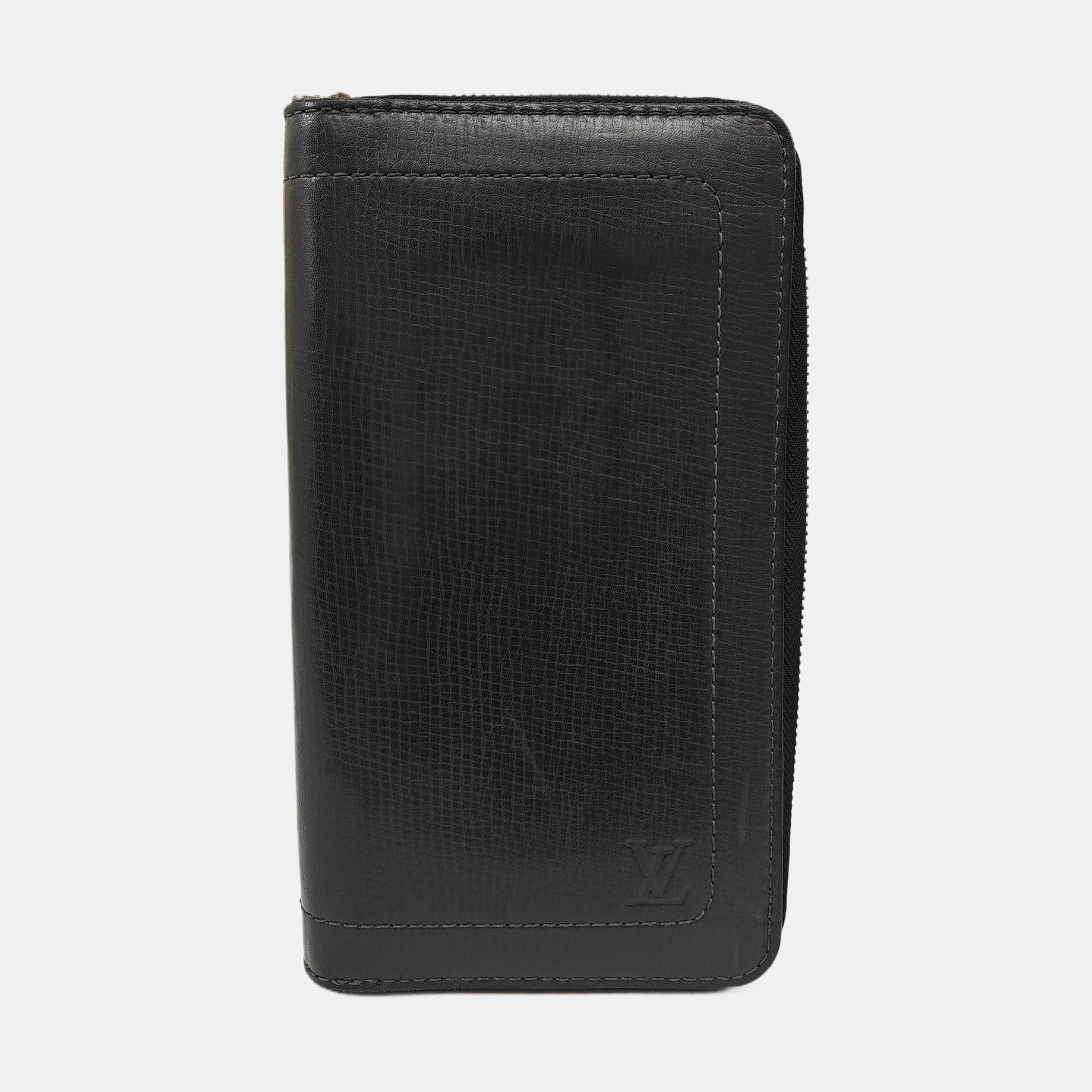 ZIPPY Calfskin Black Wallet