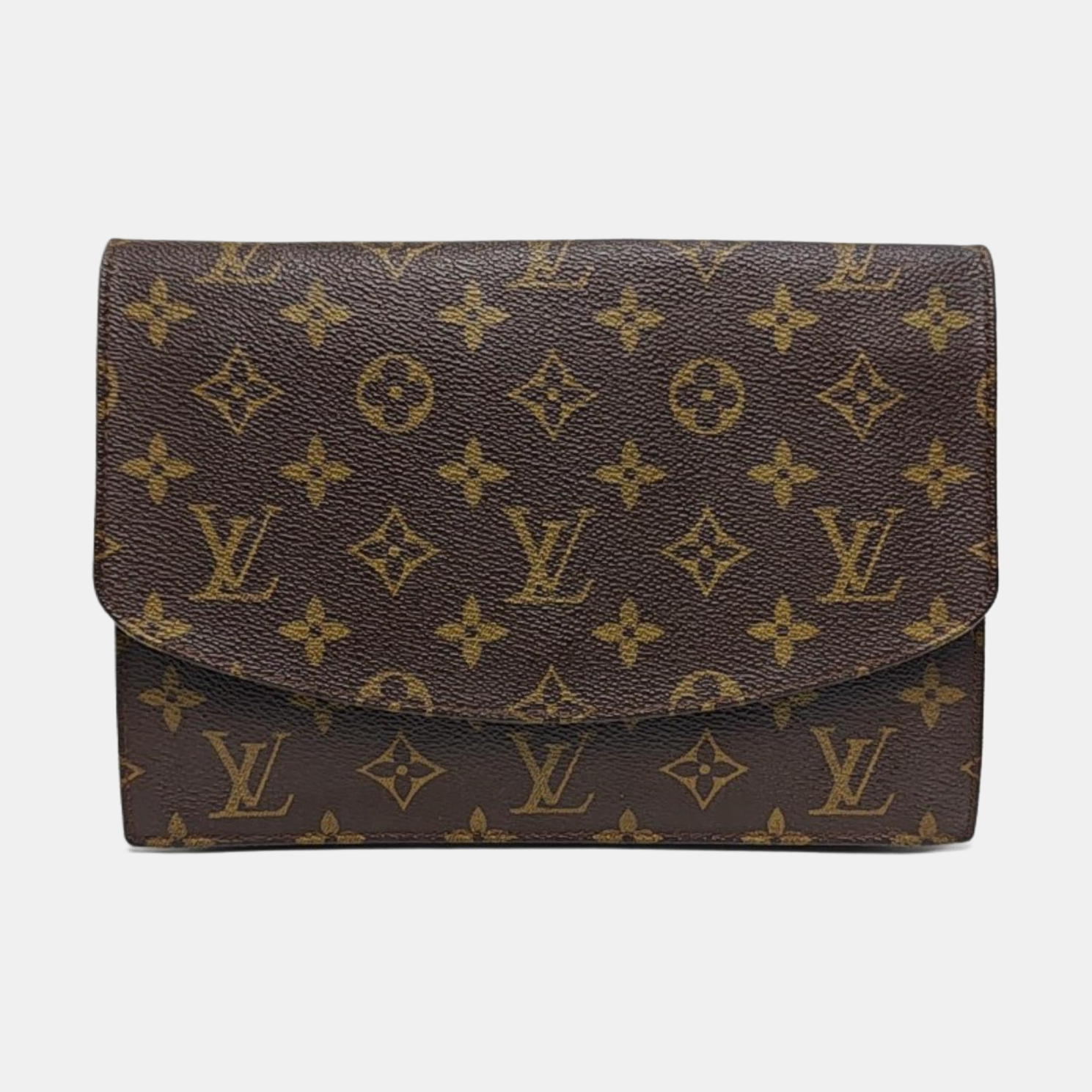 POCHETTE RABAT Monogram Coated Canvas Brown