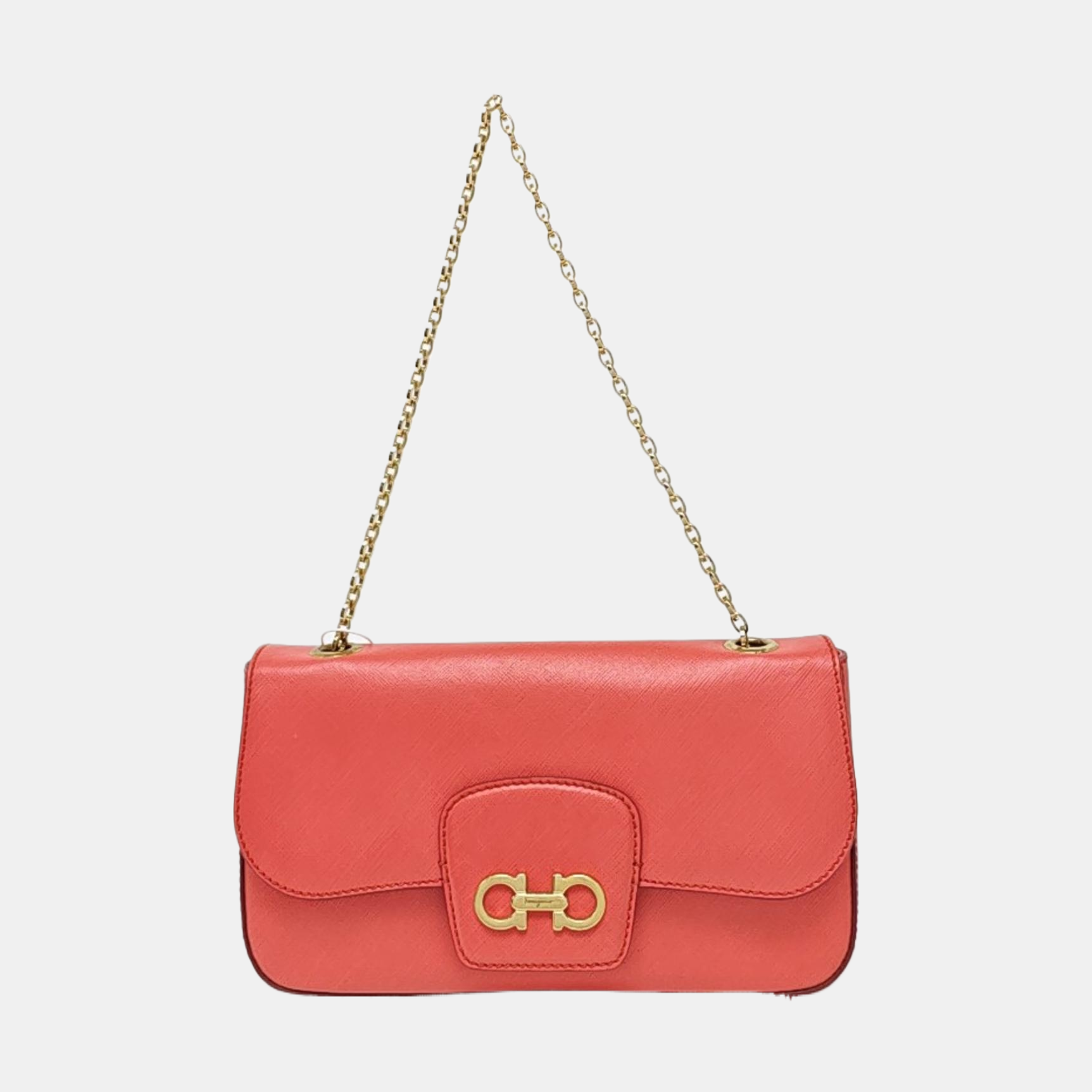 Calfskin Shoulder Bag Red