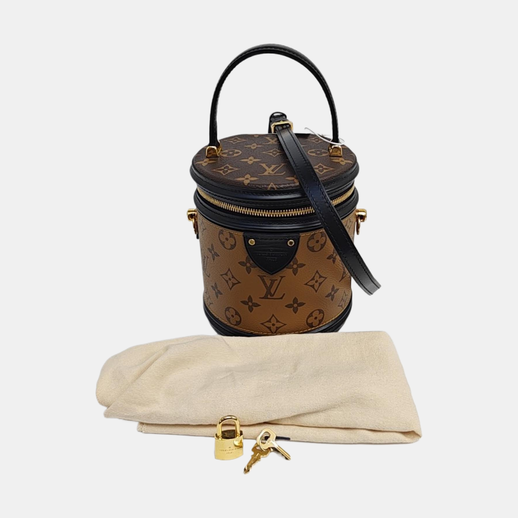 CANNES PM Monogram Coated Canvas Brown